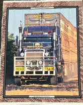 Burrangong Creek Road Trains 6037/13 Fabric Panel